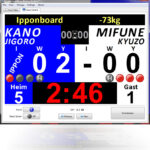 Ipponboard Judo score board user interface